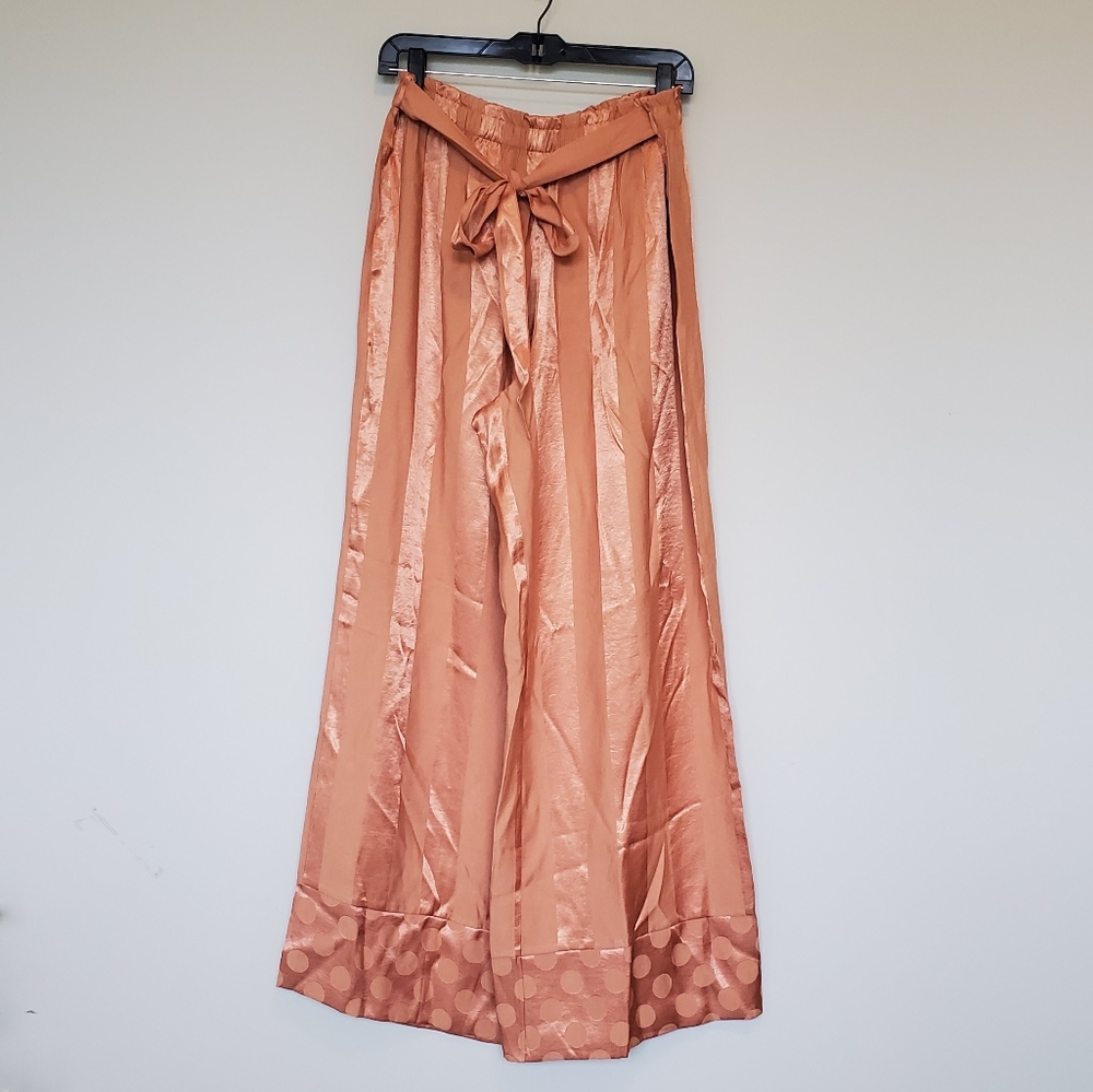 Victoria's Secret satin wide leg pajama pants